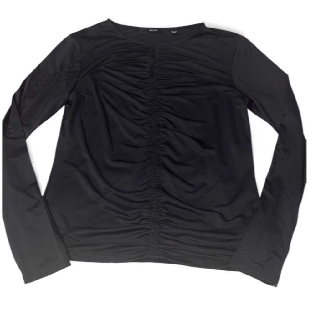 Vero Moda Black Long Sleeve Ruched Front Juniors Size L